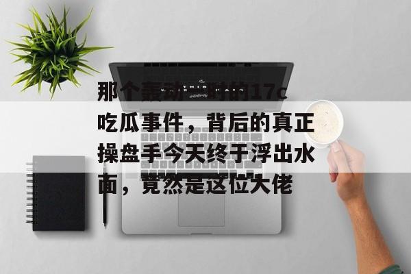 那个轰动一时的17c吃瓜事件，背后的真正操盘手今天终于浮出水面，竟然是这位大佬